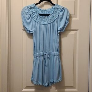 Ella's Moss Blue Romper Size 12